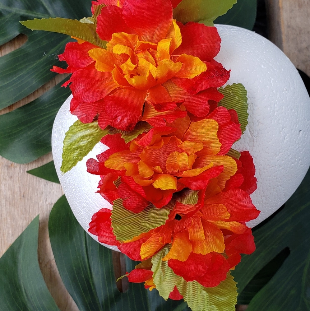 Orange Mango Flower Crown